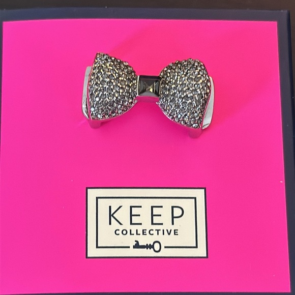 KEEP Collective - Pave Bow Charm - Silver - Picture 2 of 2